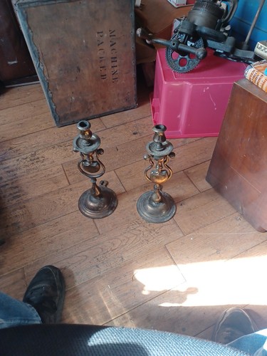 Pair antique nautical gimbal - pair,