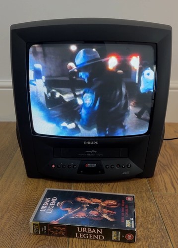 Philips crt cube tv vhs - 14",