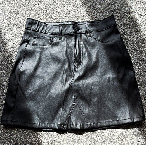 Primark black faux leather - black,