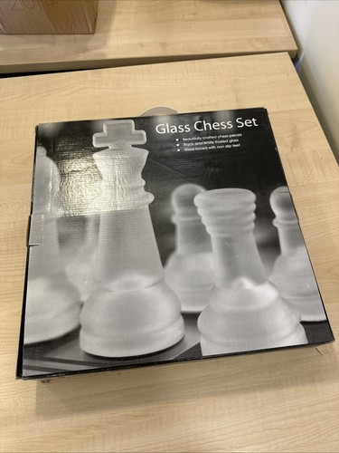 Glass chess set - chess,