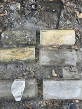 6 x Half Rounded Redland Ridge Tiles Collect Bexleyheath 