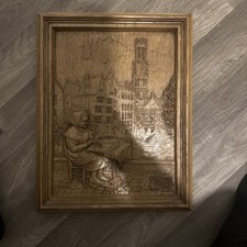 Vintage Hand Carved Panel