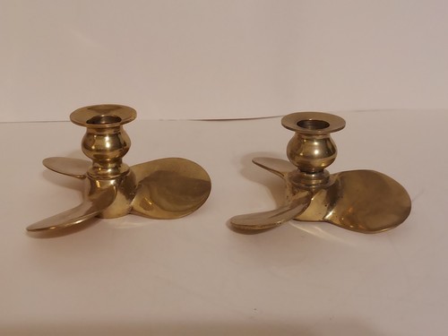 Vintage pair brass - vintage, (2)