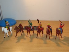Collection of Vintage Benbros lead cowboys on horseback - Includes Wild Bill
