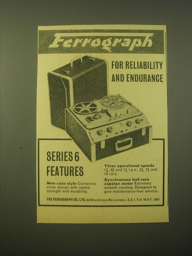 1965 ferrograph series tape - series, 6