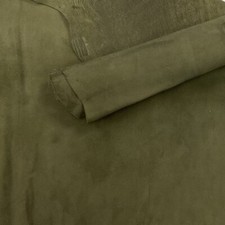 Citrus Leaf Green Italian Washed Goat Suede Leather Hide