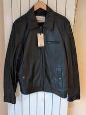 Rm Williams Black Leather Jacket Size Medium With Price Label