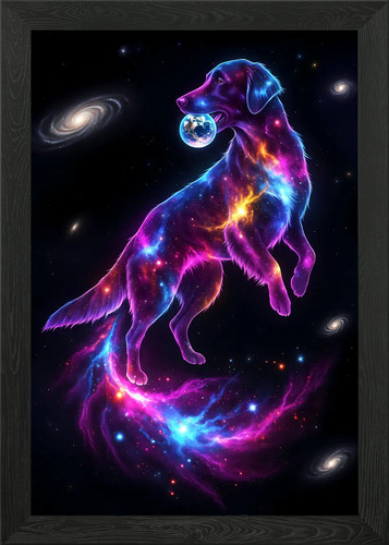 Cosmic flat coated retriever - cosmic,