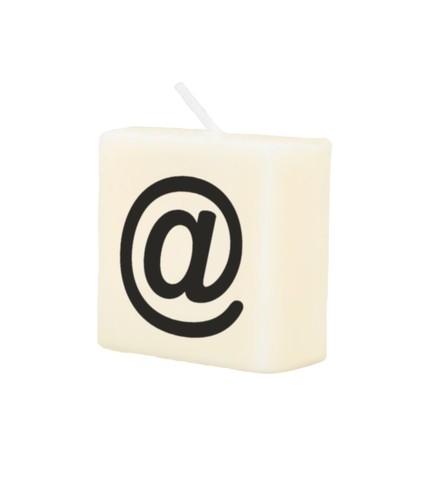 Letter candle - candle, @