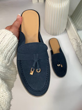 Womens slip mule loafers - on,