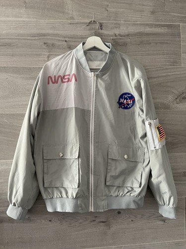 Nasa bomber jacket grey - nasa,