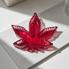 Maple Leaf Resin Ashtray Quirky Home Decor Handmade Storage Dish