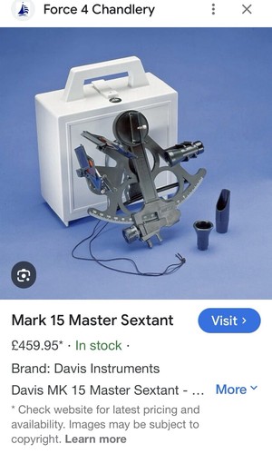 Davis master sextant - davis, telescope