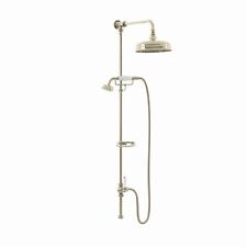 Shower Riser Rail Kit Arm Hose Downton Watercan Head English Gold ENKI RG049