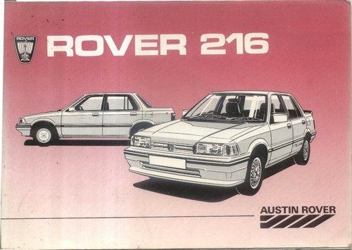 Rover 200 series - 216, 1985-6