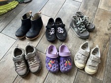 Clarks Halo Navy Daisy Silver Sparkle Cloud Boots Shoes 7 1/2 8 9 F G Bundle