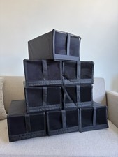 8x IKEA Skubb Black Fabric