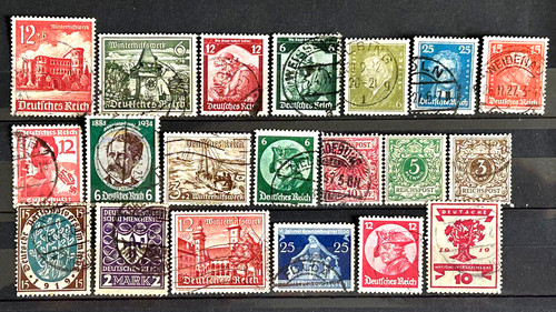 German stamps lot 20 old - of,