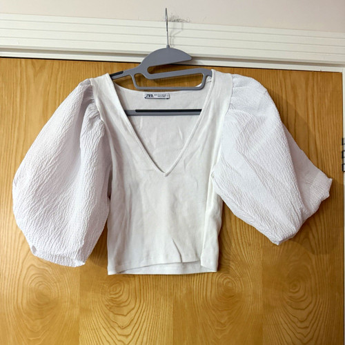 Zara women white - white, solid