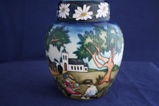 MOORCROFT 'DAISY DAISY' GINGER JAR - TRIAL PIECE - NICOLA SLANEY - 2011 - BOXED