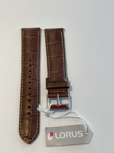 Lorus 20mm brown leather - brown,