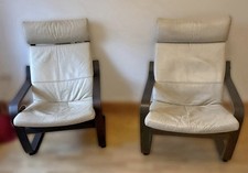 Pair Of Dark Wood & Cream