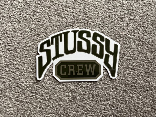 Stussy crew sticker brown - stussy,