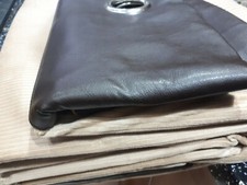 CAMEL/BEIGE CORD CURTAINS WITH