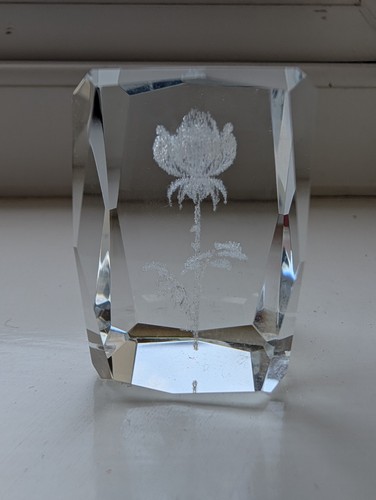 Laser engraved crystal - laser,