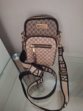 River Island Brown Crossbody Mobile Phone Bag. 