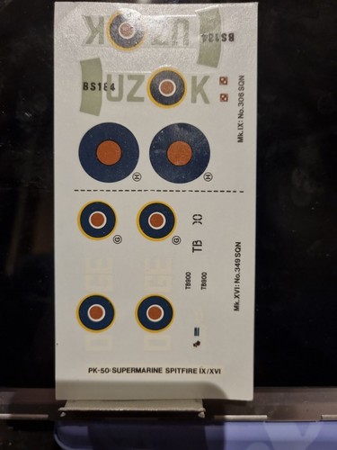 Matchbox spitfire ix - spitfire, mk