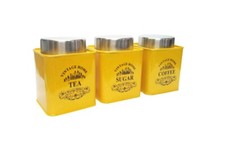 SET OF 3 TEA COFFEE SUGAR
