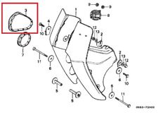 Genuine Honda White Leg Shield