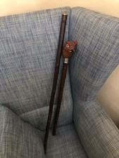 Simon Heath Stick Carved Grouse Walking Stick Shooting Purdey Holland & Holland