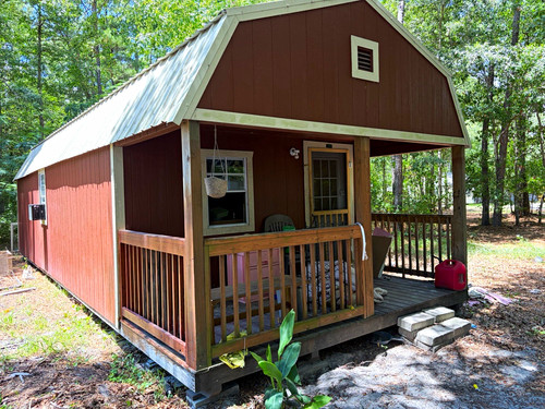 Brown white wooden - garden, shed