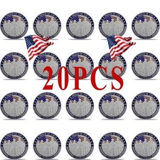 20pcs Military Challenge Coins Thank You For Your Service Coin Veterans Day Gift
