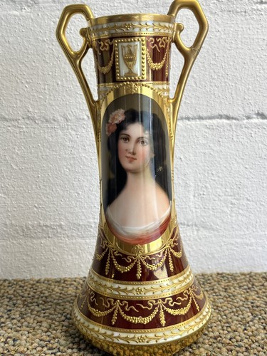 Antique porcelain portrait - porcelain,
