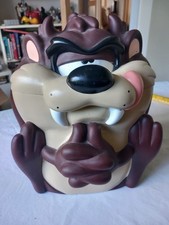 Extremely Rare Looney Tunes Taz Plastic Cookie Jar