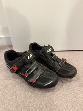 Louis Garneau Revo XR3 Black Cycling Shoes UK Mens 9.5 Shimano Cleats