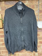 Oscar De La Renta Mens Long Sleeve Full Zip Up Sweater Size XL Extra Large