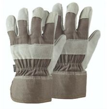 Briers Thorn-Proof Rigger Gardening Gloves, Heavy-Duty Work Gloves, Grey, Large