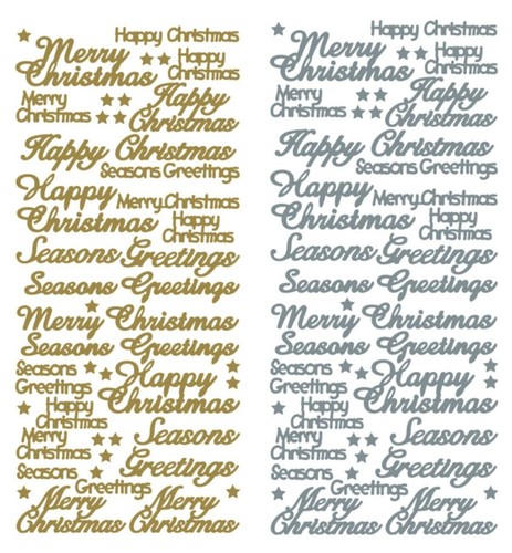 Happy christmas peel off - happy,