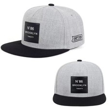 Men Women Baseball Cap Snapback Flat Peak Patched Fashion Hip Hop Rap Sports Hat