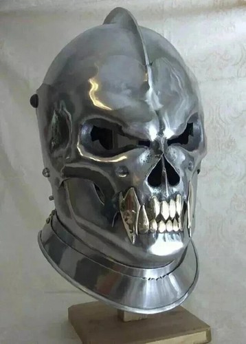 Medieval demon skull - demon, helmet