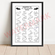Personalised F1 2026 Calendar