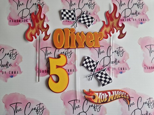 Personalised hot wheels cake - hot,