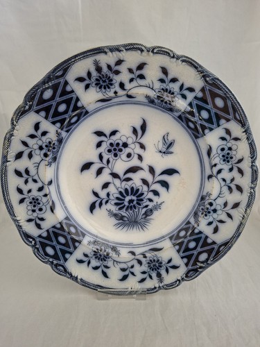 Antique davenport blue and - davenport,