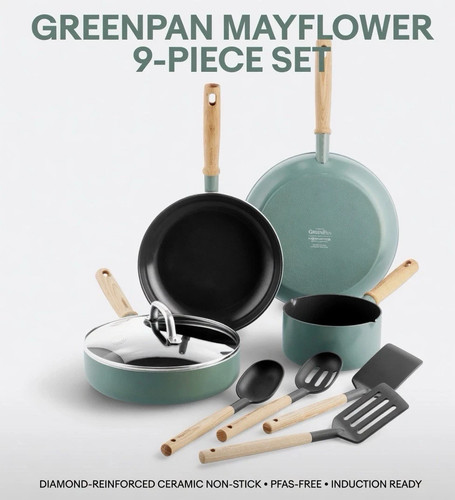Greenpan mayflower piece - greenpan, 9-piece