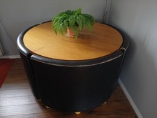 Large solid wooden round table - round,