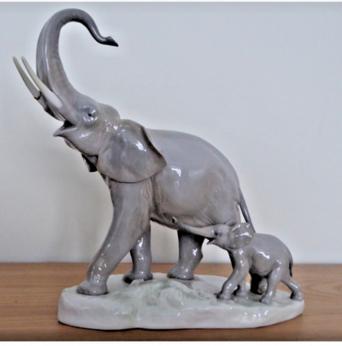 Lladro mother elephant - mother,